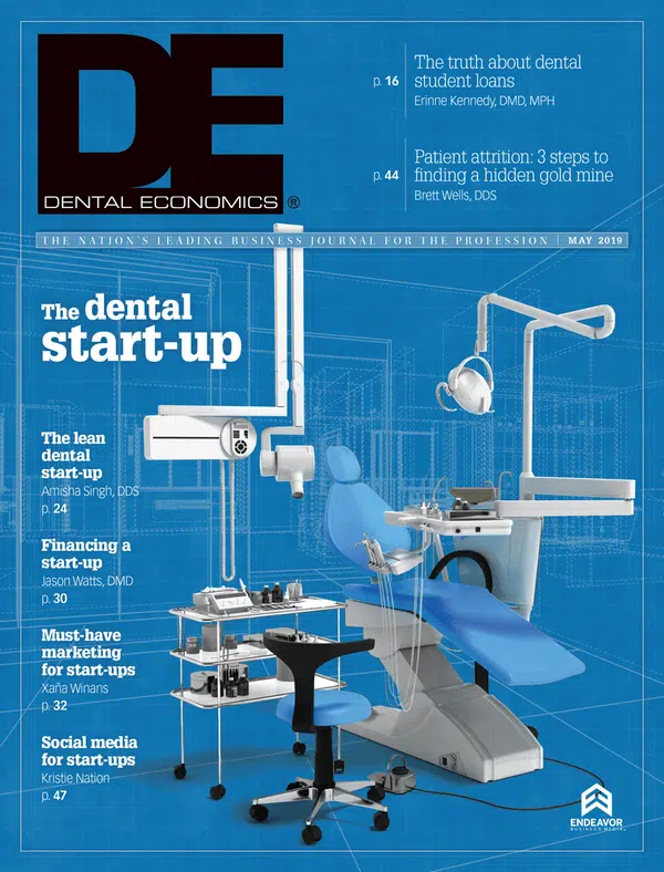May 2019 issue cover of Dental Economics magazine